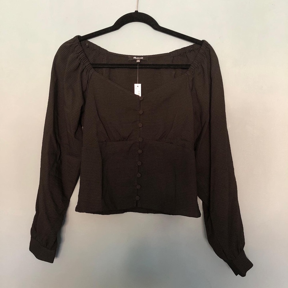 MADEWELL black sweetheart top 🖤